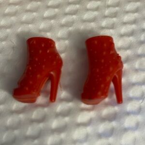 Barbie Doll Red Boots Fashion Accessories